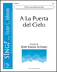 A la Puerta del Cielo SSA choral sheet music cover